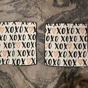Pair of XOXO Pillow Covers